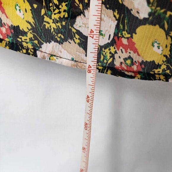 J. Crew Mercantile Dress 8 Maxi  Spaghetti Straps Chiffon Tiered Floral SIZE 2 - Picture 8 of 8